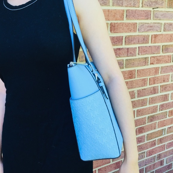 Michael Kors Charlotte Debossed Tote Bag - Picture 7 of 14